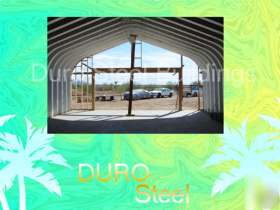 Duro steel garage building 25X50X16 metal kit buildings