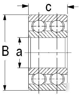 5201-zz double row bearing..with shields