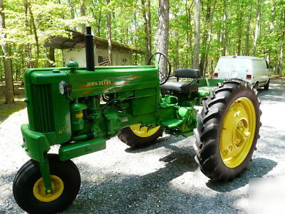 Antique 1955 john deere farm tractor
