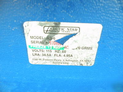 Arctic star abs molded display cooler freezer (as-6)