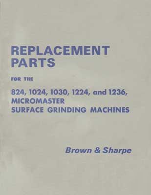 Brown & sharpe micromaster parts manual 824-1236