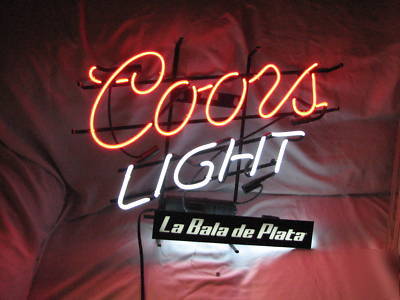 Coors light authentic neon bar sign large sign 30X24