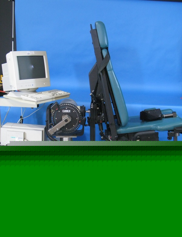 Cybex isokinetic machineÂ norm