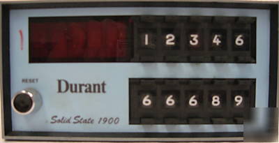 Durant solid state 1900 electronic counter 