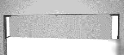 Garage bay door banner / sign attachment system