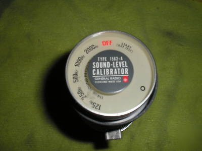 General radio type 1562-a sound level calibrator used