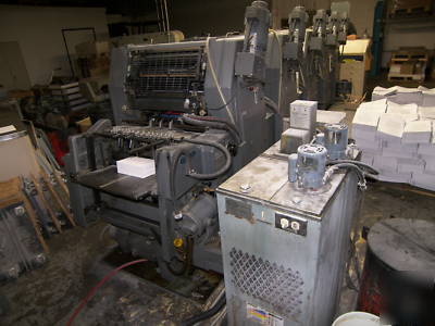 Heidelberg gtofp-52 printing press,1986, 5 color, 