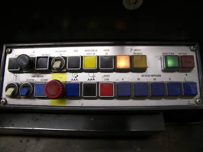 Heidelberg gtofp-52 printing press,1986, 5 color, 