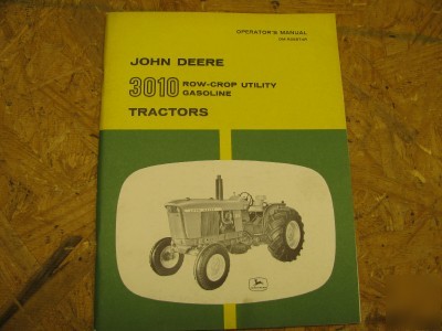 John deere 3010 row crop utility operators manual nice