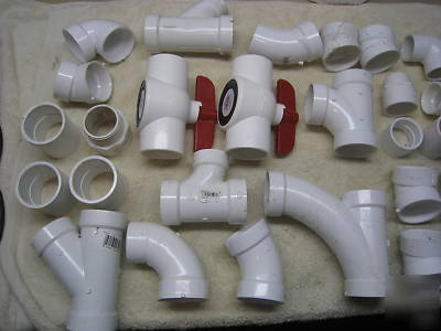 Lot of pvc pipe and fittings,nos,never used