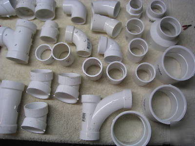 Lot of pvc pipe and fittings,nos,never used