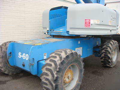 2000 genie s-60 stick boom man lift boomlift 4X4 66 ft