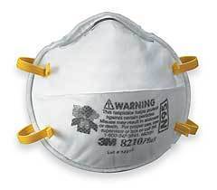 3M 8210 plus respirator mask N95 8210P protection 4 bx 