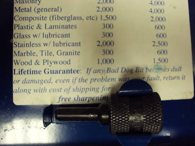 Bad dog multi purpose drill bits