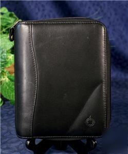 Black leather franklin covey pda & planner spacemaker