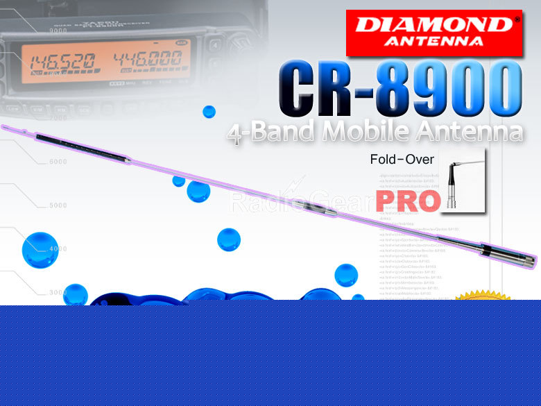Diamond CR8900 4-band mobile antenna for ft-8900R 8900