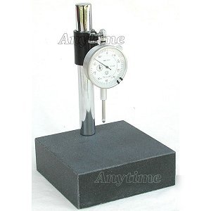 Granite check stand surface plate & dial indicator gage