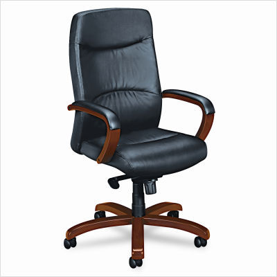 Hon VL880 high-back leather chair bourbon cherry