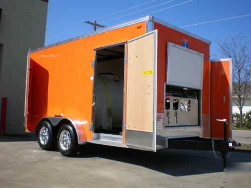 Hot water pressure washer, trailer mounted, washers,