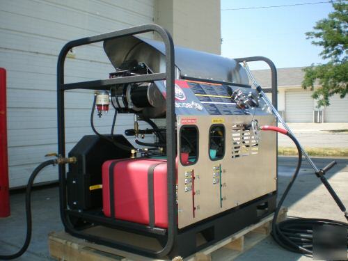 Hot water pressure washer, trailer mounted, washers,