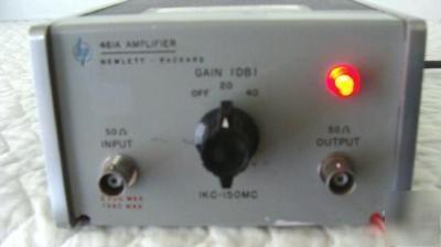 Hp - agilent 461A 1 khz to 150 mhz 20/40 db amplifier 