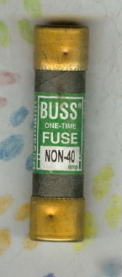 New buss non 40 amp 250 volts NON40 one time fuse