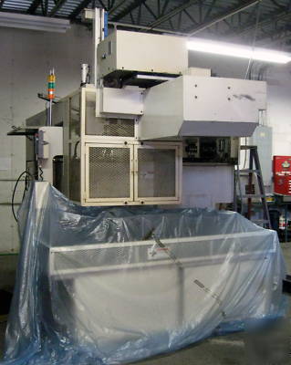 Okuma & howa 2SP20HG, 2 spndl, 2 trt gantry cnc lathe 