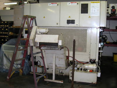 Okuma & howa 2SP20HG, 2 spndl, 2 trt gantry cnc lathe 