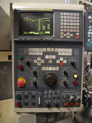 Okuma & howa 2SP20HG, 2 spndl, 2 trt gantry cnc lathe 