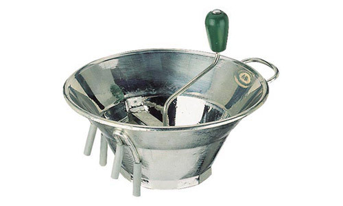 Paderno food mill #3, tin, 5 quart