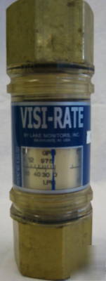 Visi-rate flow meter to 5-30 gpm