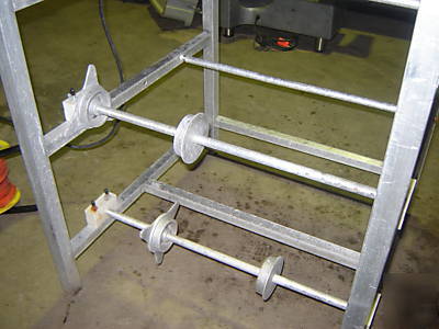 Vnc hobart 2 size deli wrapping machine on stand