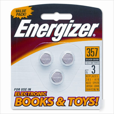 Watch/electronic/specialty batteries, 357, 3/pack