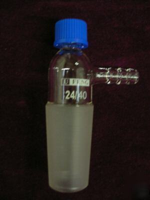 New adapter, thermometer, inlet, 24/40, hose connection
