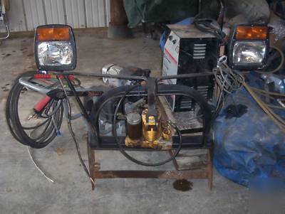 8' meyer snow plow with power angle,lights and pump