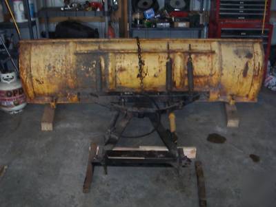 8' meyer snow plow with power angle,lights and pump