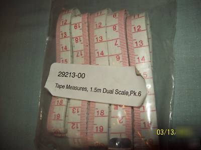 Boreal lot of 5 metric measuring tapes-science/math lab