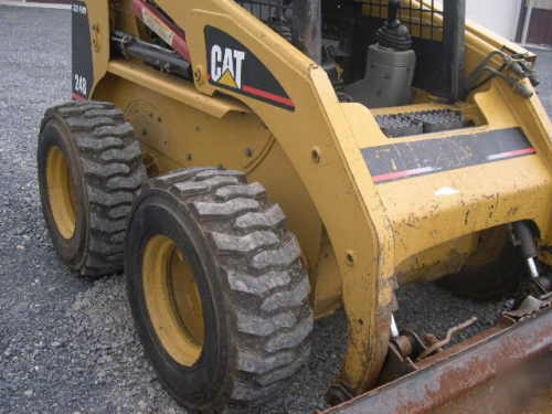 Cat 248 skid steer loader high flow turbo nice 