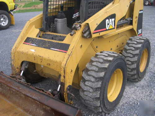 Cat 248 skid steer loader high flow turbo nice 