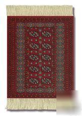 Coaster rug coaster bokhara oriental rug turkoman 4 set