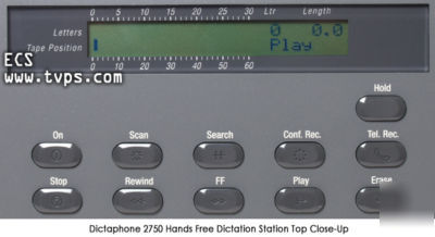 Dictaphone 2750 hands free standard cassette dictator
