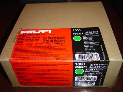 Hilti .27 caliber green shots (3 bxs total)