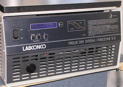 Labconco 4.5 freezone benchtop freeze dry system, dryer