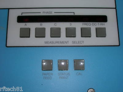 Liebert model 3600A, three phase power line monitor