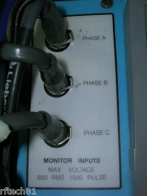 Liebert model 3600A, three phase power line monitor