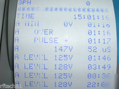 Liebert model 3600A, three phase power line monitor