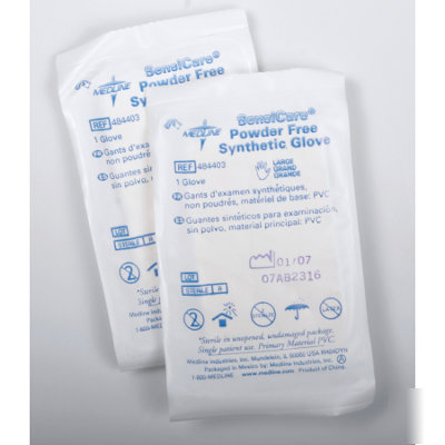 Medline sensicare powder free synthetic gloves case 200