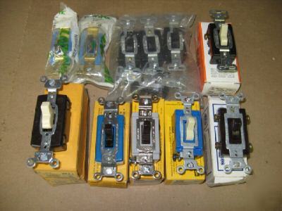 New lot of assorted toggle SWITCHES15 amp, 120/277 volt