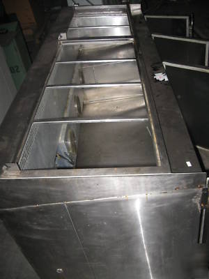 Pizza salad sandwich prep 3-1/2 door refrigerator