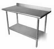 Premium work table w/ 4IN splash - 24IN x 48IN